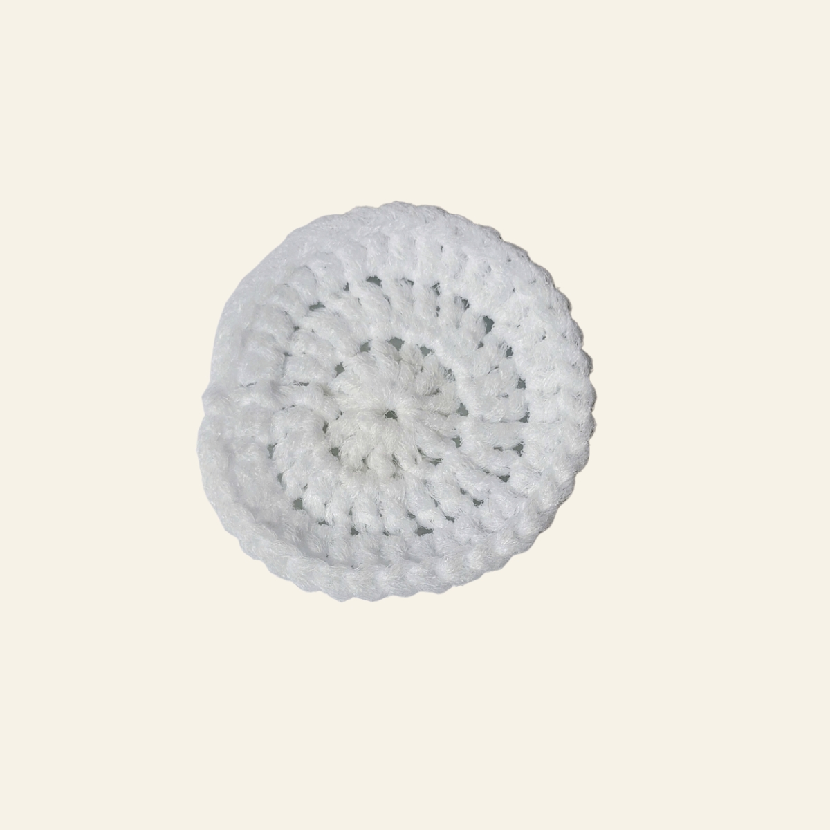 Handmade Kitchen Scrubbies – Set of 2 | White Crochet Dish Scrubbers - Image 3