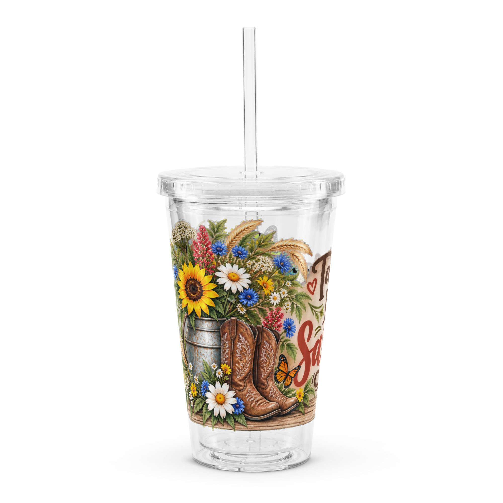 Tastes Like Sarcasm 16 oz. Clear Tumbler - Image 3