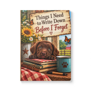 Things I Need to Write Down Before I Forget – Country Notebook /Journal